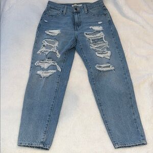 Levi's Light Blue High Waisted Mom Jeans